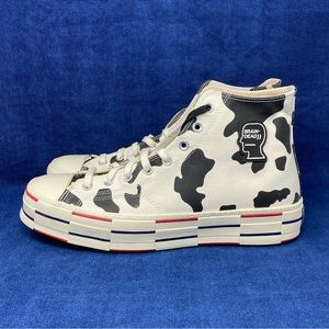 Converse cow print, Brain dead, Mens US 12